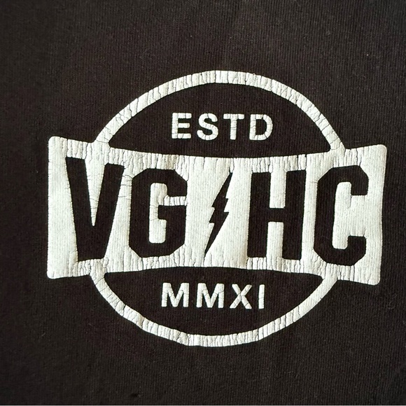 VIOLENT GENTLEMEN BLACK LONG SLEEVE CREWNECK T-SHIRT WITH LOGO SIZE MEDIUM - Picture 6 of 7